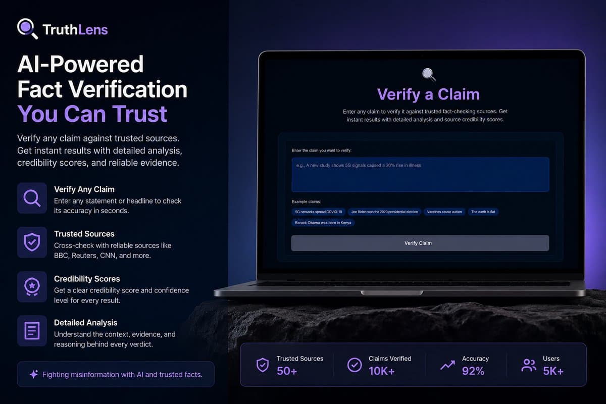 Interactive verification funnel for submitting claims to be fact-checked.