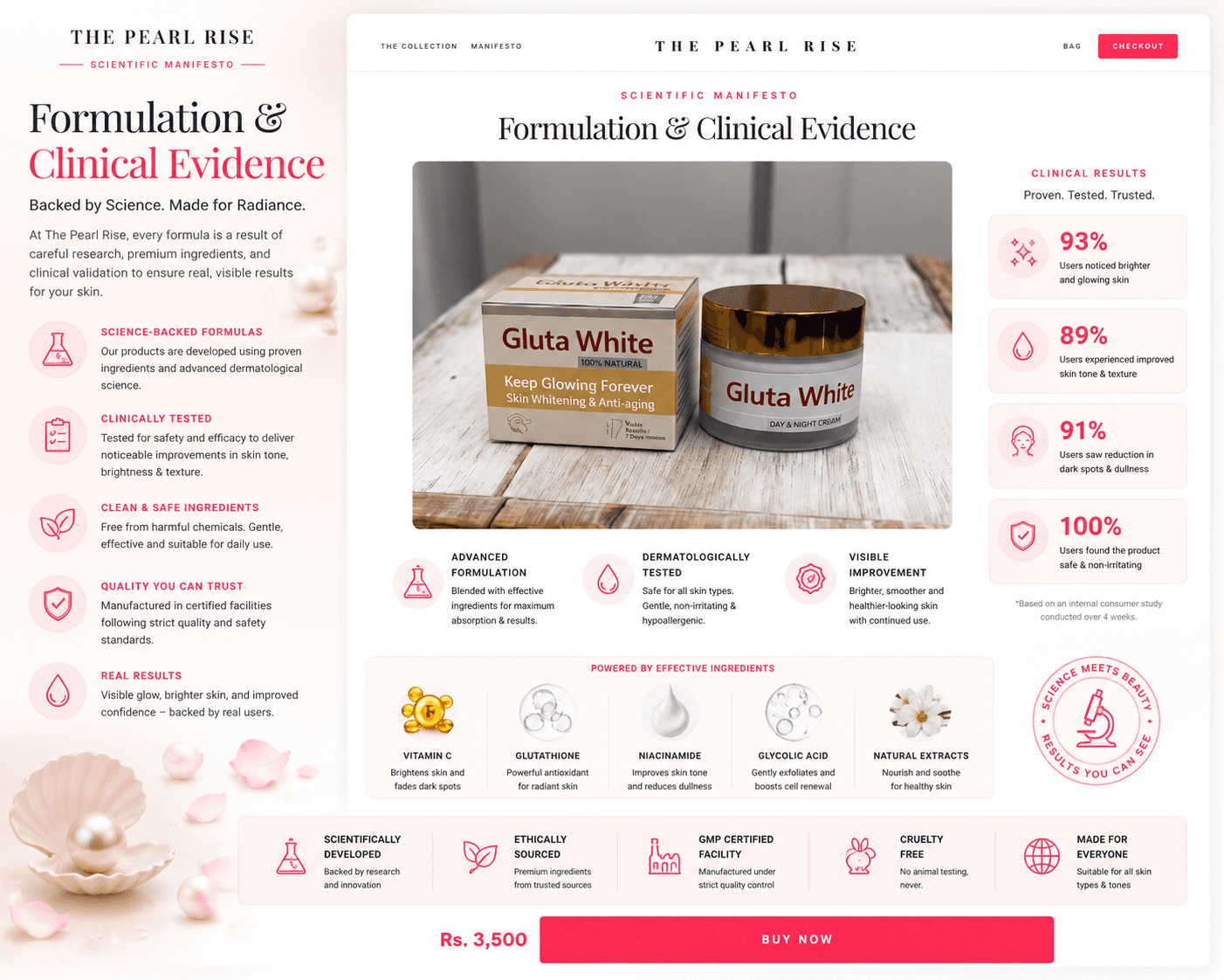 Bespoke cart sidebar and simplified luxury checkout funnel.